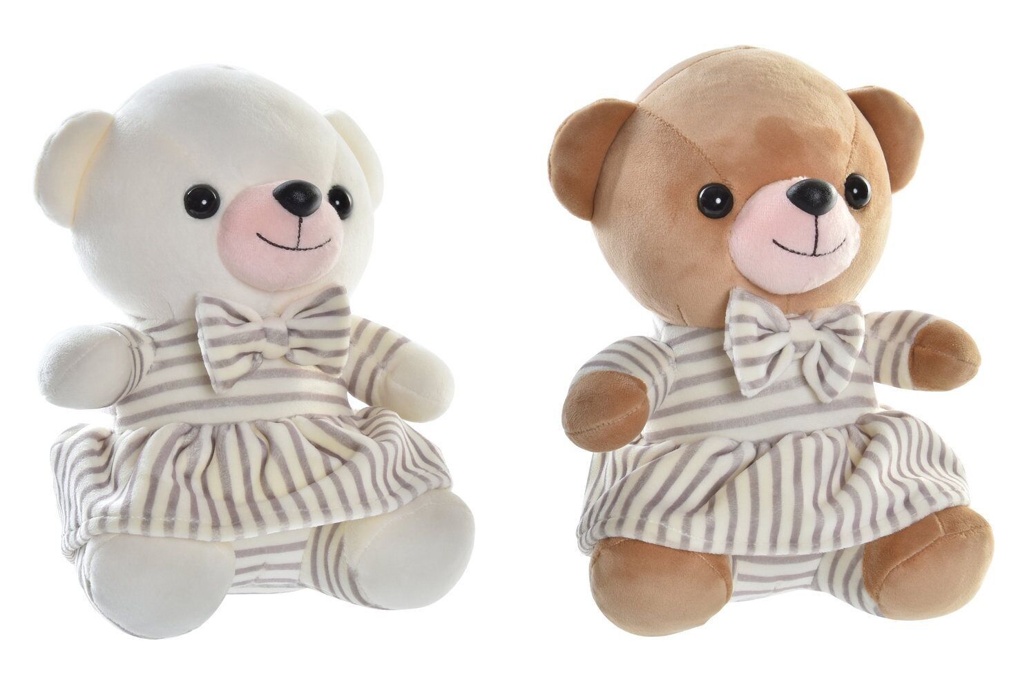 POLYESTER TEDDY 20X20X20 BÄR GEKLEIDET 2 SORTIMENTE. PE197388