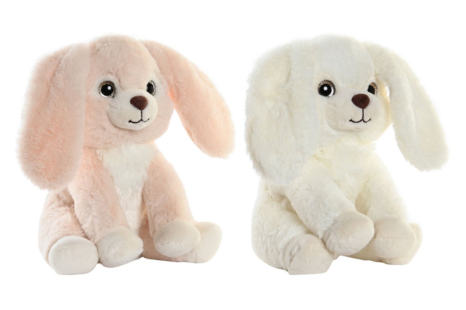 PELUCHE POLIESTERE 20X15X28 CONIGLIO 2 ASSORTIMENTI. PE203591