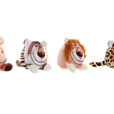 PELUCHE POLYESTER 8X8X11 ANIMAUX 4 ASSORTIMENTS. PE203598