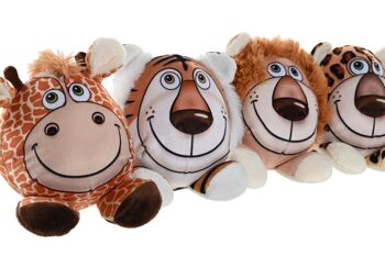 PELUCHE POLYESTER 8X8X11 ANIMAUX 4 ASSORTIMENTS. PE203598 2