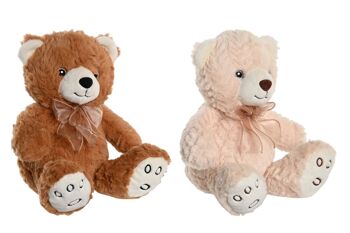 PELUCHE POLYESTER 15X15X23 OURS 2 ASSORTIS. PE205609 1