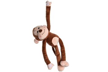 PELUCHE POLYESTER 20X20X40 SINGE MARRON PE205611 4