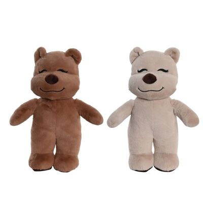 PELUCHE POLYESTER 15X15X30 OURS 3 ASSORTIS. PE205613