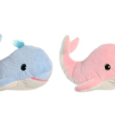 PELUCHE POLYESTER 20X20X28 BALEINE DU NARVAL 2 ASSORTIS. PE205616