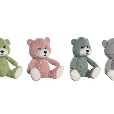 PELUCHE POLYESTER 10X10X14 OURS 4 ASSORTIMENTS. PE205619