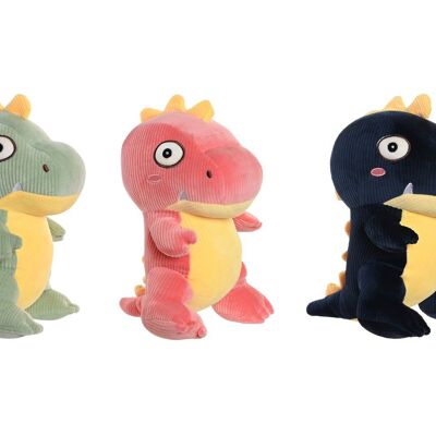 POLYESTER PLUSH 17X20X29 DINO 3 ASSORTED. PE205910