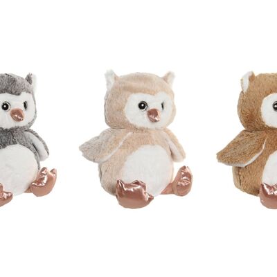 POLYESTER PLUSH 15X15X23 OWL 3 ASSORTMENTS. PE206129