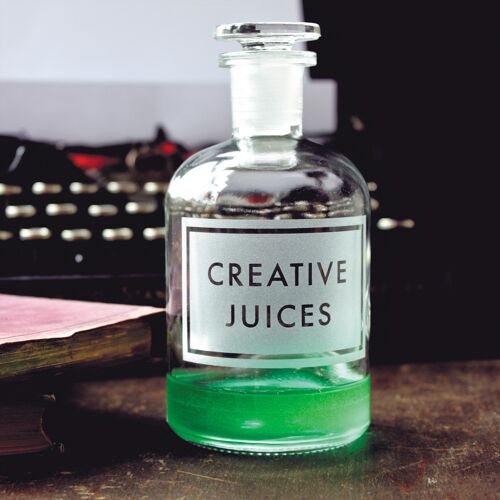Creative juices blank greetings card