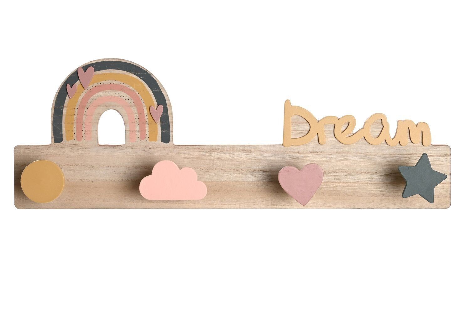 MDF COAT RACK 48X7X17 NATURAL PP203538