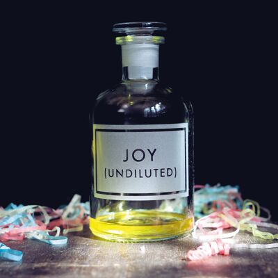 Joy undiluted blank greetings card