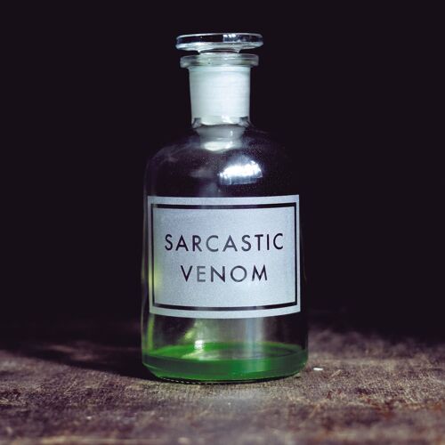 Sarcastic venom blank greetings card