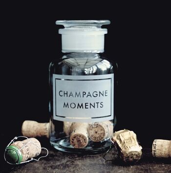 Carte de voeux vierge de moments de champagne