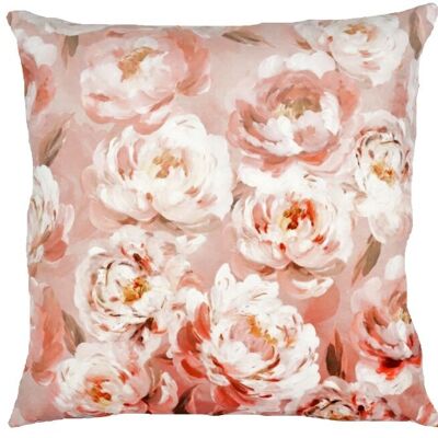 Decorative pillow velor dream approx. 69 x 69 cm filled color. 001 salmon