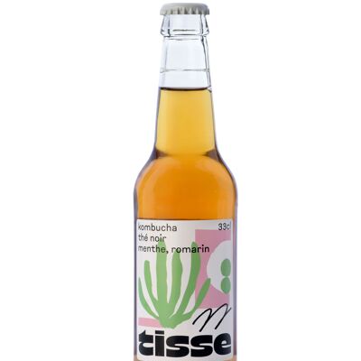 Kombucha bio - Menthe & Romarin - 33CL
