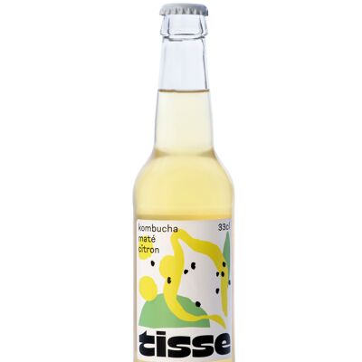 Kombucha biologico - Mate e limone - 33CL