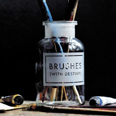 Brushes with destiny blank greetings card
