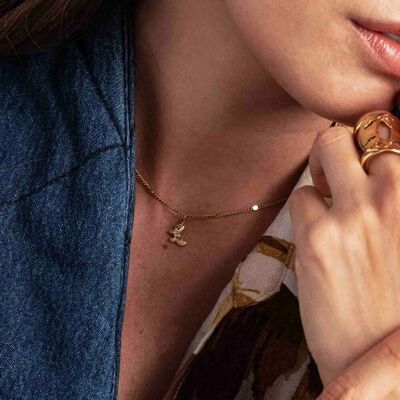 Savina necklace - butterfly pendant