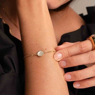 Bracciale Aloysia - fiore e smalto
