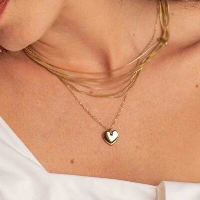 Alda necklace - heart pendant