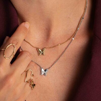 Kani necklace - butterfly pendant