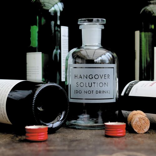 Hangover solution blank greetings card