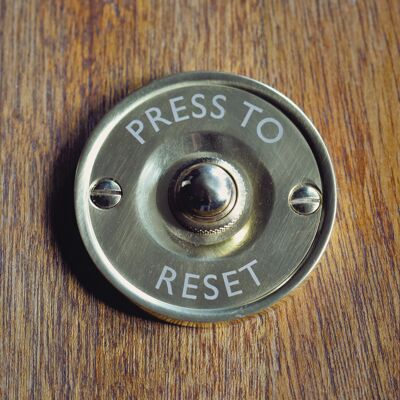 Press to reset blank greetings card