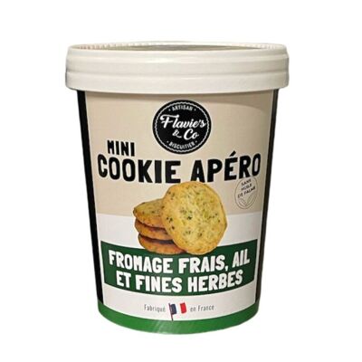 Cookies Salés : Fromage Frais Ail et Fines Herbes