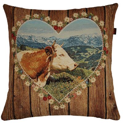 Decorative cushion cow approx. 45 x 45 cm color 999 multi
