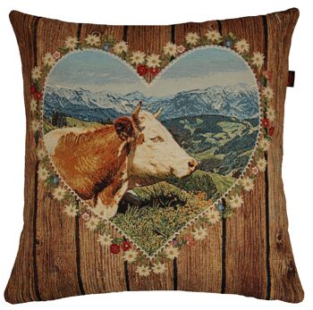 Coussin décoratif vache env. 45 x 45 cm couleur 999 multiples
