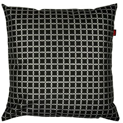 Coussin décoratif cercles env. 45 x 45 cm couleur 002 argent