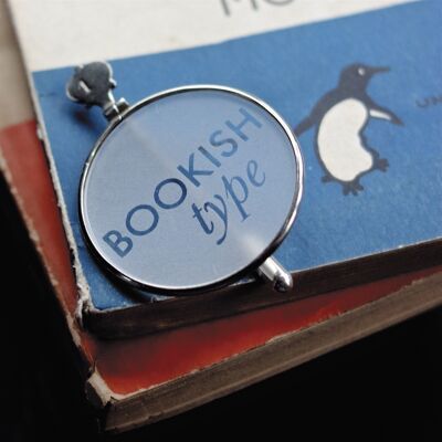 Bookish type blank greetings card