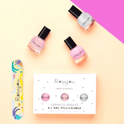 Coffret 3 vernis Flamingo x Perle x Ballerine