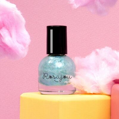 Vernis à l'eau pelliculable enfant bleu pailleté "Fée"