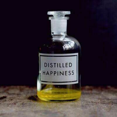 Carte de voeux vierge de bonheur distillé
