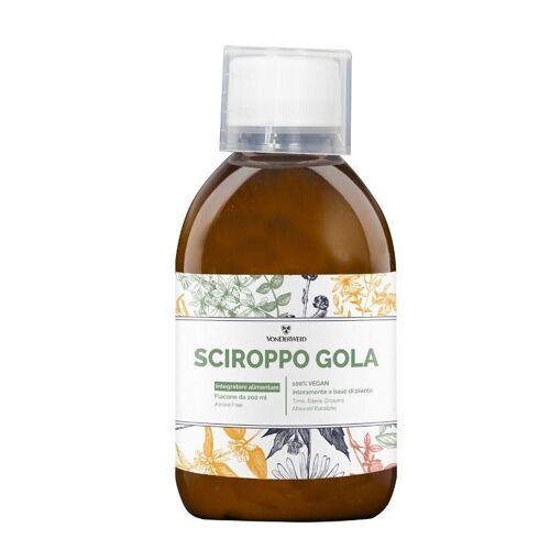 Sciroppo Gola Analcolico | Timo, Drosera, Altea, Eucalipto | Integratore Alimentare