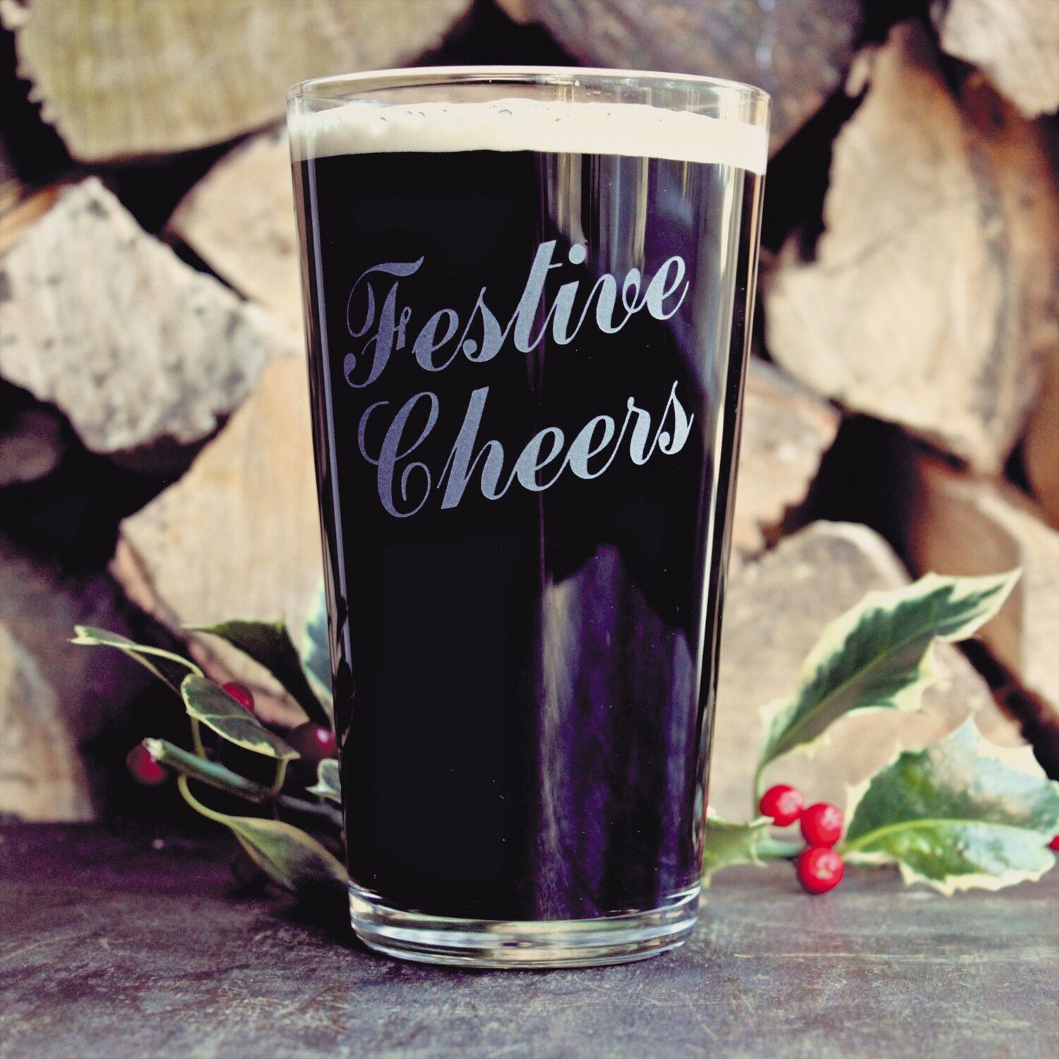 Festive cheer Christmas card