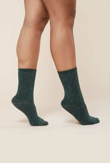 Chaussettes Lurex - Green Taille 36-41 3