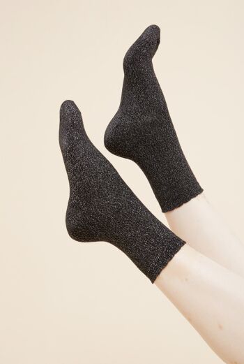 Chaussettes Lurex - Pirate Black Taille 36-41 1