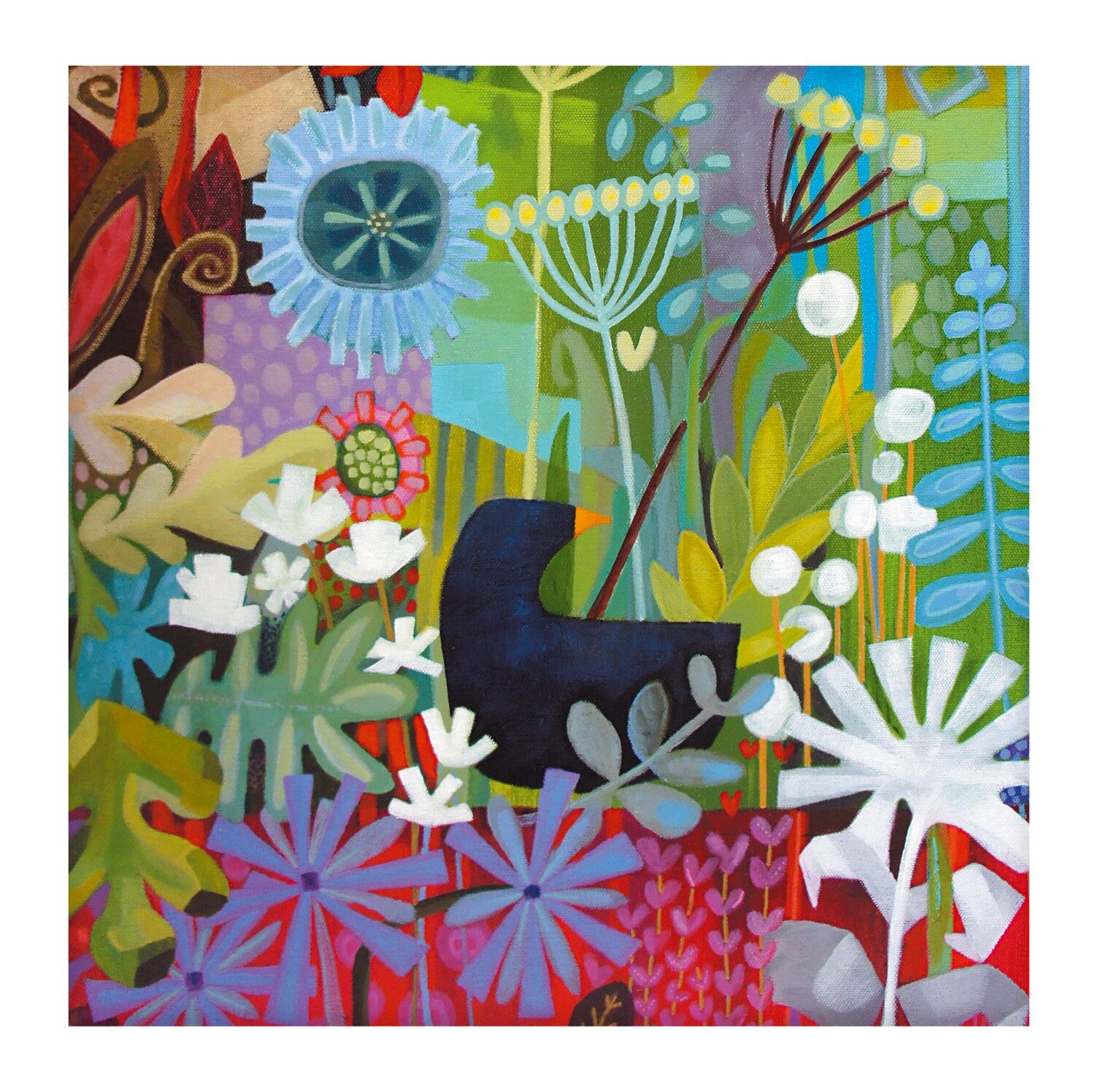 Una semplice carta d'arte vuota di gioia