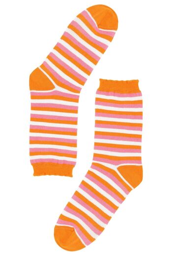 Chaussettes coton BIO - Rayures 4