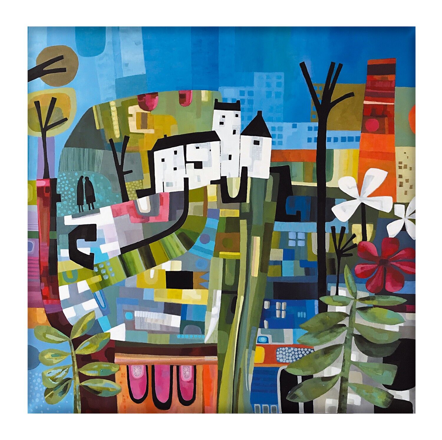 Insieme nel pensiero carta d'arte vuota