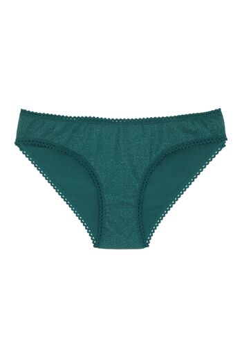 Culotte Coton BIO - Paillettes Vert 9