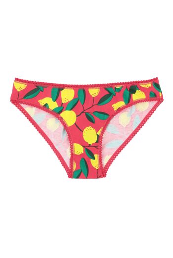 Culotte Coton BIO - Pink Lemon 2