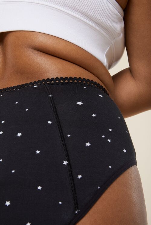 Culotte menstruelle Taille Haute - Flux Nuit | Astro
