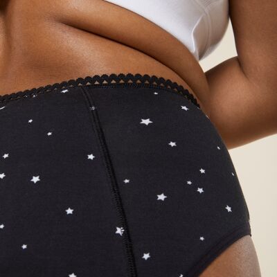 Culotte menstruelle Taille Haute - Flux Nuit | Astro