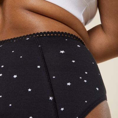 Menstruationshöschen mit hoher Taille – Night Flow | Astro