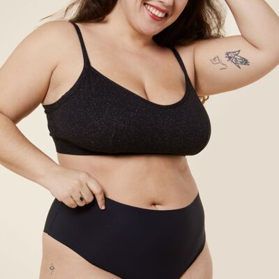 Seamless High Waist Panties - Pirate Black