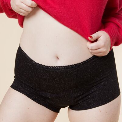 Menstrual shorty - Flux Night | Sequins
