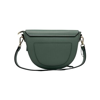 SAC EPAULE CUIR GRAINE IVANA VERT PASTEL 2