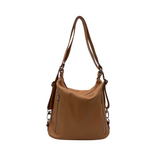 SAC SEAU CUIR GRAINE LOUISE CAMEL